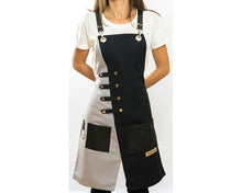 Load image into Gallery viewer, - Apron, Unique Design Grey and Black  Apron