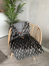 Load image into Gallery viewer, Silver Faux Fur and Cashmere Throw Blanket