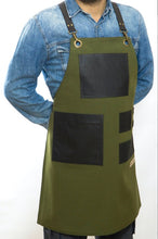 Load image into Gallery viewer, -Green Fabric Heavy Duty Apron