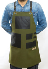 Load image into Gallery viewer, -Green Fabric Heavy Duty Apron