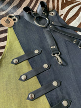 Load image into Gallery viewer, Green and Black Denim Apron