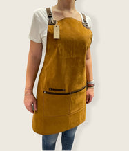 Load image into Gallery viewer, Faux Apricot Nubuck Suede Apron-BERLIN 05