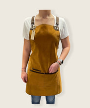 Load image into Gallery viewer, Faux Apricot Nubuck Suede Apron-BERLIN 05