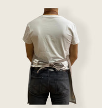 Load image into Gallery viewer, Beige Apron with Genuine Leather Straps and Pockets - ISTANBUL 08