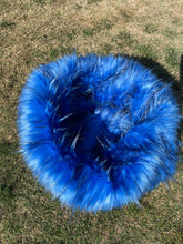 Load image into Gallery viewer, Piper Blue Soft Faux Fur Cave Pet Bed