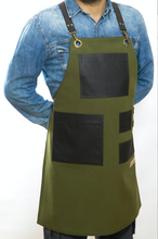Load image into Gallery viewer, -Green Fabric Heavy Duty Apron