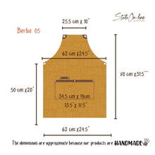 Load image into Gallery viewer, Faux Apricot Nubuck Suede Apron-BERLIN 05