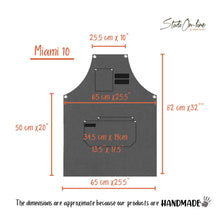 Load image into Gallery viewer, Miami Gray Denim Apron with Wide Pockets- MIAMI 10