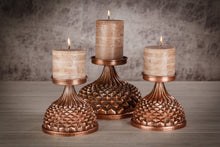Load image into Gallery viewer, -Candleholder, Copper Plated  Candleholder
