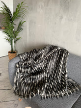 Load image into Gallery viewer, Silver, Faux Fur and Half Cashmere Throw Blanket
