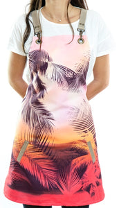 - Apron with Adjustable Straps, Floral Fabric