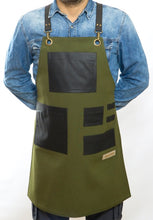 Load image into Gallery viewer, -Green Fabric Heavy Duty Apron
