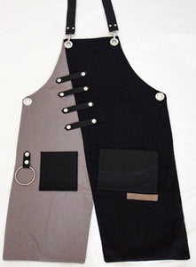 - Apron, Unique Design Grey and Black  Apron