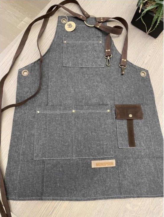 -Soft Color, Denim Apron