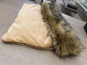Coconut Snuggle Bed for Pets, Cuddle Bed, Faux Mink Pet Bed