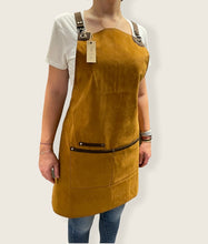 Load image into Gallery viewer, Faux Apricot Nubuck Suede Apron-BERLIN 05
