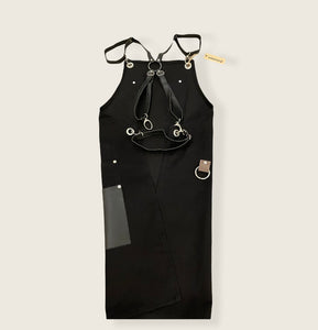 Black Apron with Wide Pockets-LONDON 02