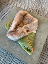Load image into Gallery viewer, Pistachio, Snuggle Bed for Pets, Cuddle Bed, Faux Fur Pet Bed
