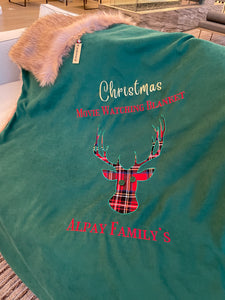 Personalized Christmas Movie Blanket