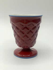 -Hand Made & Glazed Porcelain, Wine Glass