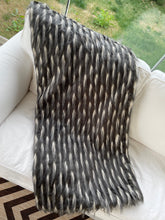 Load image into Gallery viewer, Silver Faux Fur and Cashmere Throw Blanket
