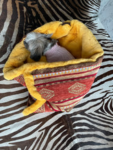 Load image into Gallery viewer, Sophie, High-end faux fur and kilim-velvet fabric, handmade pet bed
